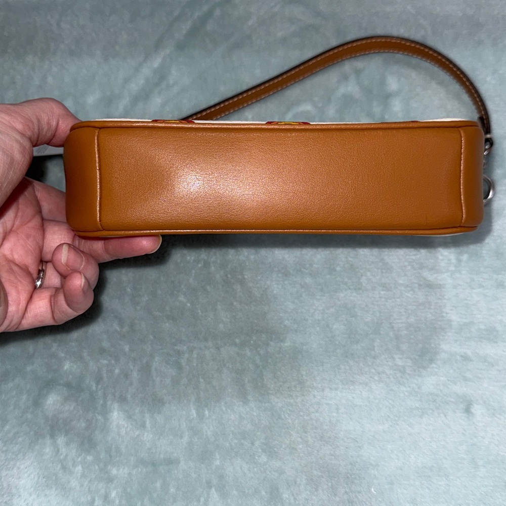 Coach Cream and Brown Rainbow Print Bag - Picture 8 of 17